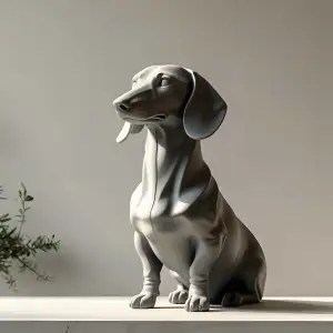 Minimalist Dachshund Figure/Teckel/Dog Sculpture
