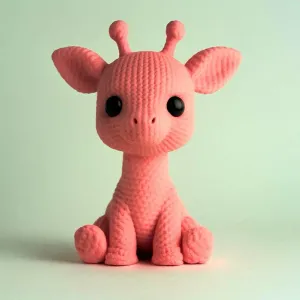 Knitted Giraffe - Cute Animals - No AMS