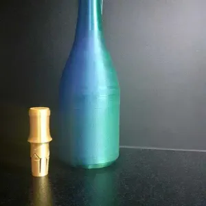 New Years Champagne bottle with shootable cork