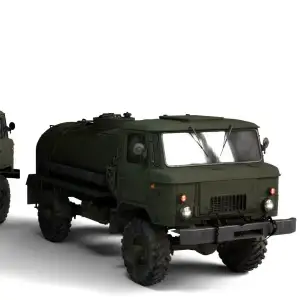 1966 GAZ-66A 2 Military Truck – Fully Rigged, Game Ready, Hi