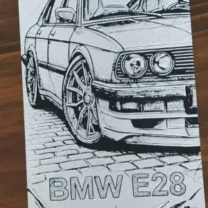 BMW E28 Hueforge sketch