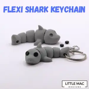 Flexi Shark Keychain - No Supports