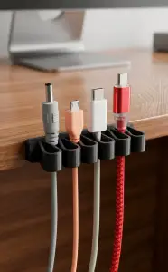 cable clip organizer for table