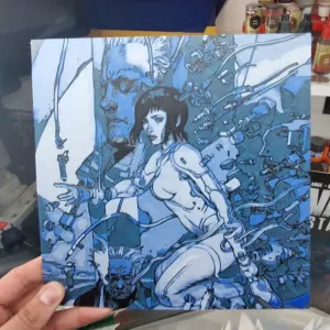 Ghost In the Shell Hueforge - Blue art
