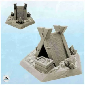 Traveller's camp - miniatures warhammer terrain scenery tabl