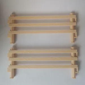 Toy Animal Fence Wooden style (Schleich compatible)