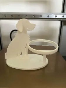 Elegant Cute Dog Cup Holder & Desk Organizer 3D Print Model