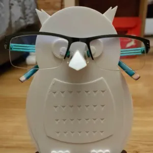 OWL ON BRANCH-Eyeglass stand