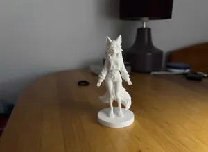 Furry Fox Girl – Stylized Character Figurine