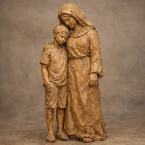 Mother and Child wooden figure