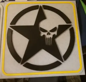 US Army logo with the Punisher