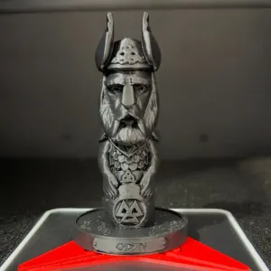 Wooden Odin Totem