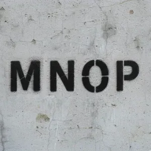 STENCIL LETTERS M-N-O-P