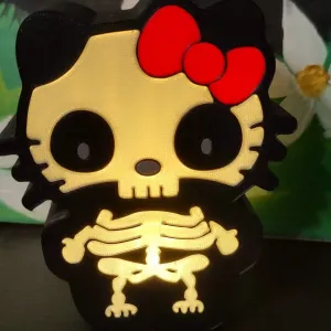 Hello Kitty - Skeleton Halloween LEDtealight lamp