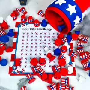 The 100 Hidden Uncle Sam Hats 4th July Game + PDF
