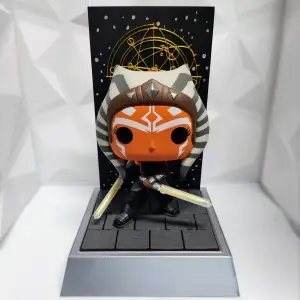 Ahsoka Tano Funko Pop Display Stand – LED Lightsaber Ready