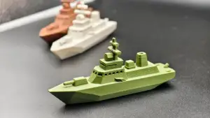 可以浮在水上的军舰，无需支撑