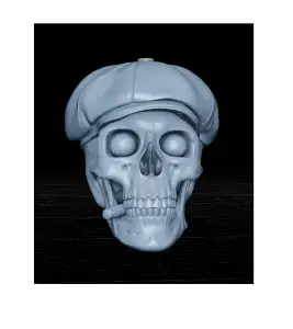 Smoking Gangster Skull