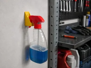 Wall-Mounted Spray Can Holder – Compact Spray Bottle Holder