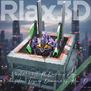 EVA-01 NERV Docking Bay - Evangelion /Full Diorama by Rlax3D