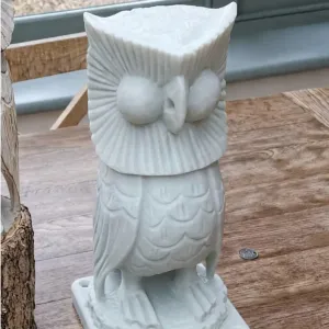 Owl Sculpture – 3D Scan from Wooden Carving (Outdoor-Ready)