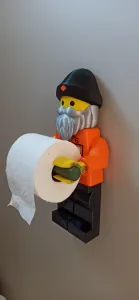 lego man Harley Davidson toilet holder