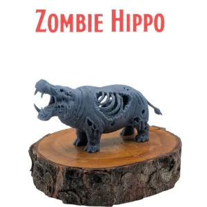 Zombie Hippo - MGM Print-Ready Mini