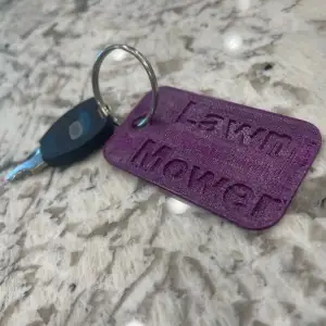 Lawn Mower Tag