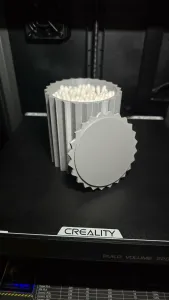 Cotton Swab Container with Lid