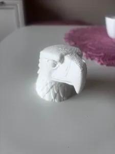 Eagle head bust