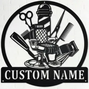 Barber WallArt Customizable With Stand