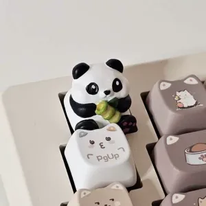 Cute panda keycap - mechanical keyboard