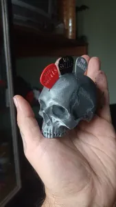 SKULL HOLDER FOR GUITAR PICKS - PORTA PÚAS.