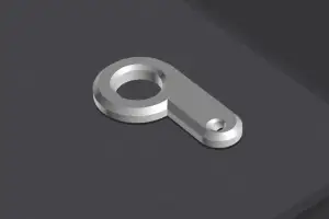 Filament guide addon for the K1C Delta filament barrel base.