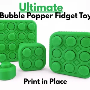 Ultimate Infinite Bubble Popper Fidget Toy (Print in Place)