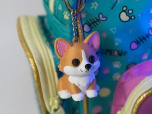 Cute Corgi Puppy Keychain