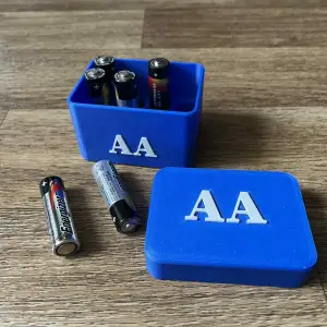 Storage, tray for AA batteries