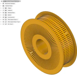 Silica Spool Drying Basket with Funnel!