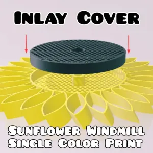 Sunflower Windmill Cover (for single color print)