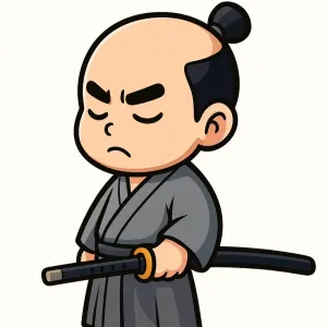 Samurai / iaidoka Keyring