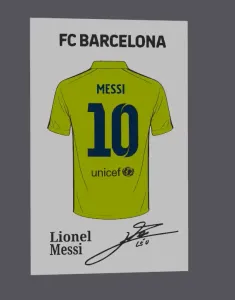 FC Barcelona Lionel Messi Jersey display
