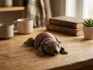 Articulated Gopher Flexi Toy - Cute Segmented Desk Friend