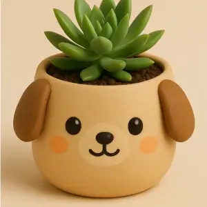 Dog planter pot - Maceta perrito