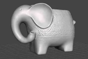 elephant flower pot