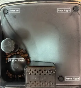 Philips LatteGo Bean Reservoir Screw Plugs