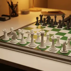 Traditional Chess pieces and set