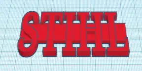 Simple Stihl sign chainsaw