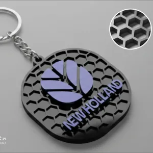 New Holland logo keychain