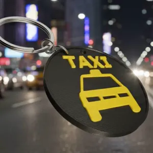 taxi keychain