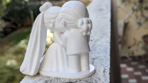 Timeless Vows - Custom Wedding Couple Figurine & Cake Topper